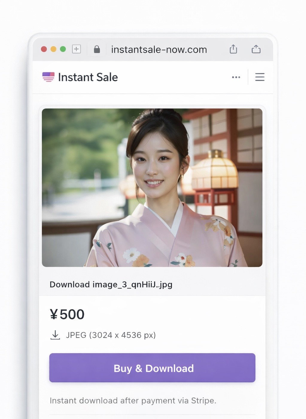 販売ページのプレビュー